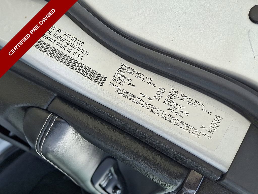 Certified 2021 Jeep Grand Cherokee L Laredo image 27