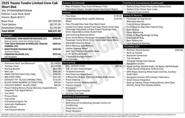 Used 2025 Toyota Tundra Limited AWD/4WD image 23