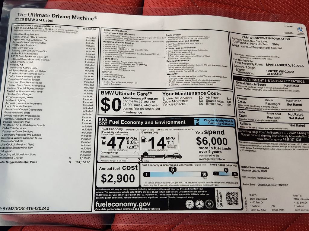 New 2026 BMW XM Label Red AWD/4WD image 20