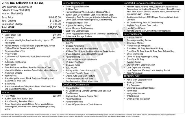Used 2025 Kia Telluride SX X-Line image 38