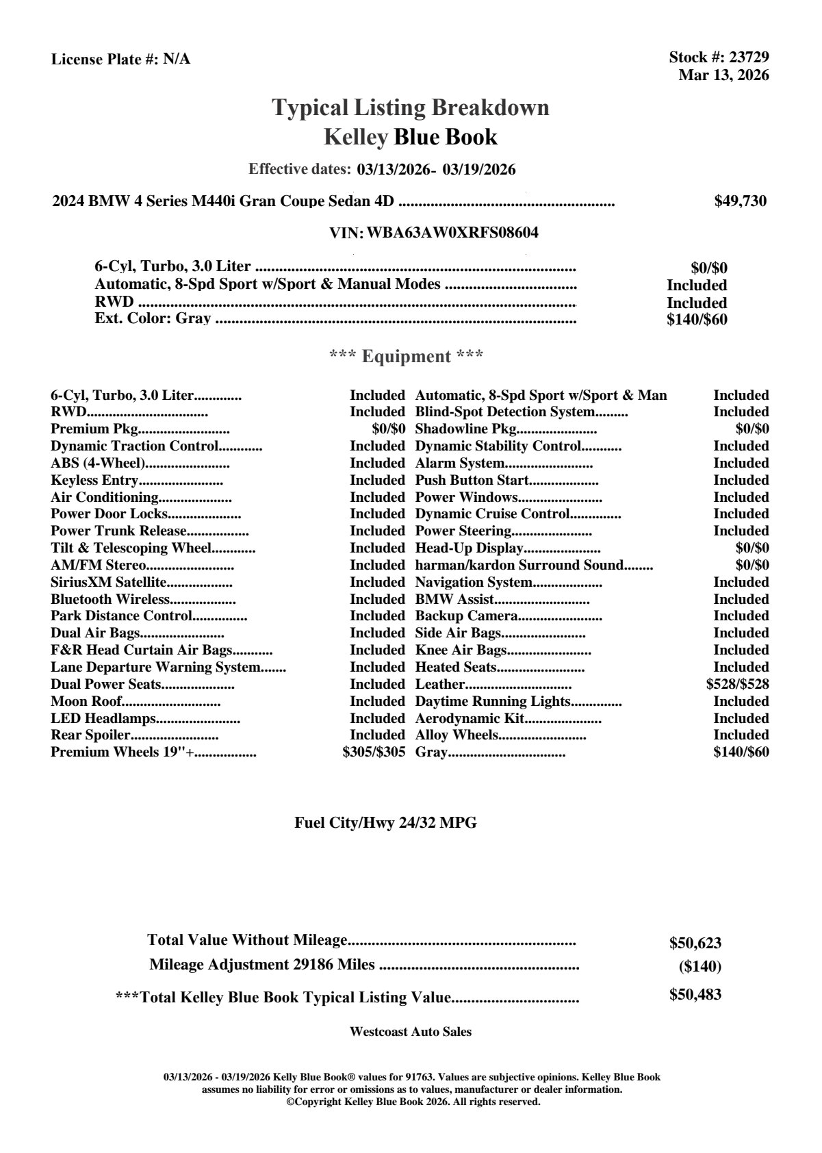 Used 2024 BMW M440i Gran Coupe w/ Premium Package image 5