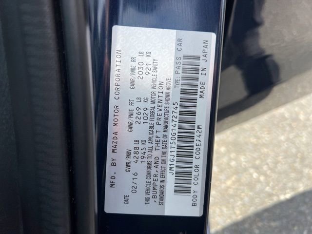 Used 2016 MAZDA MAZDA6 Touring w/ Touring Technology Package FWD image 10