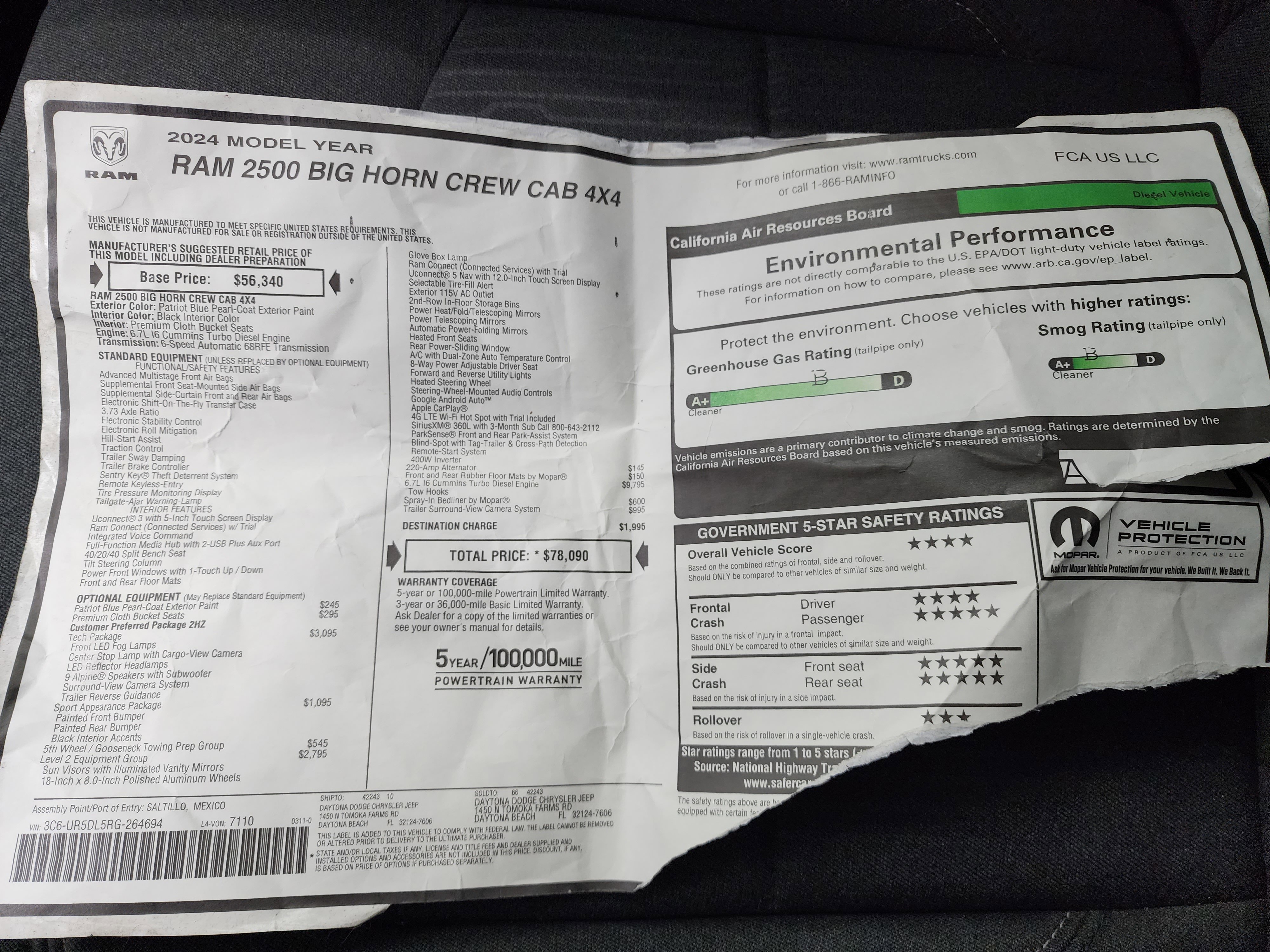 Used 2024 RAM 2500 Big Horn w/ Tech Package image 44