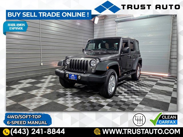 Used 2017 Jeep Wrangler Unlimited Sport w/ Quick Order Package 23S
