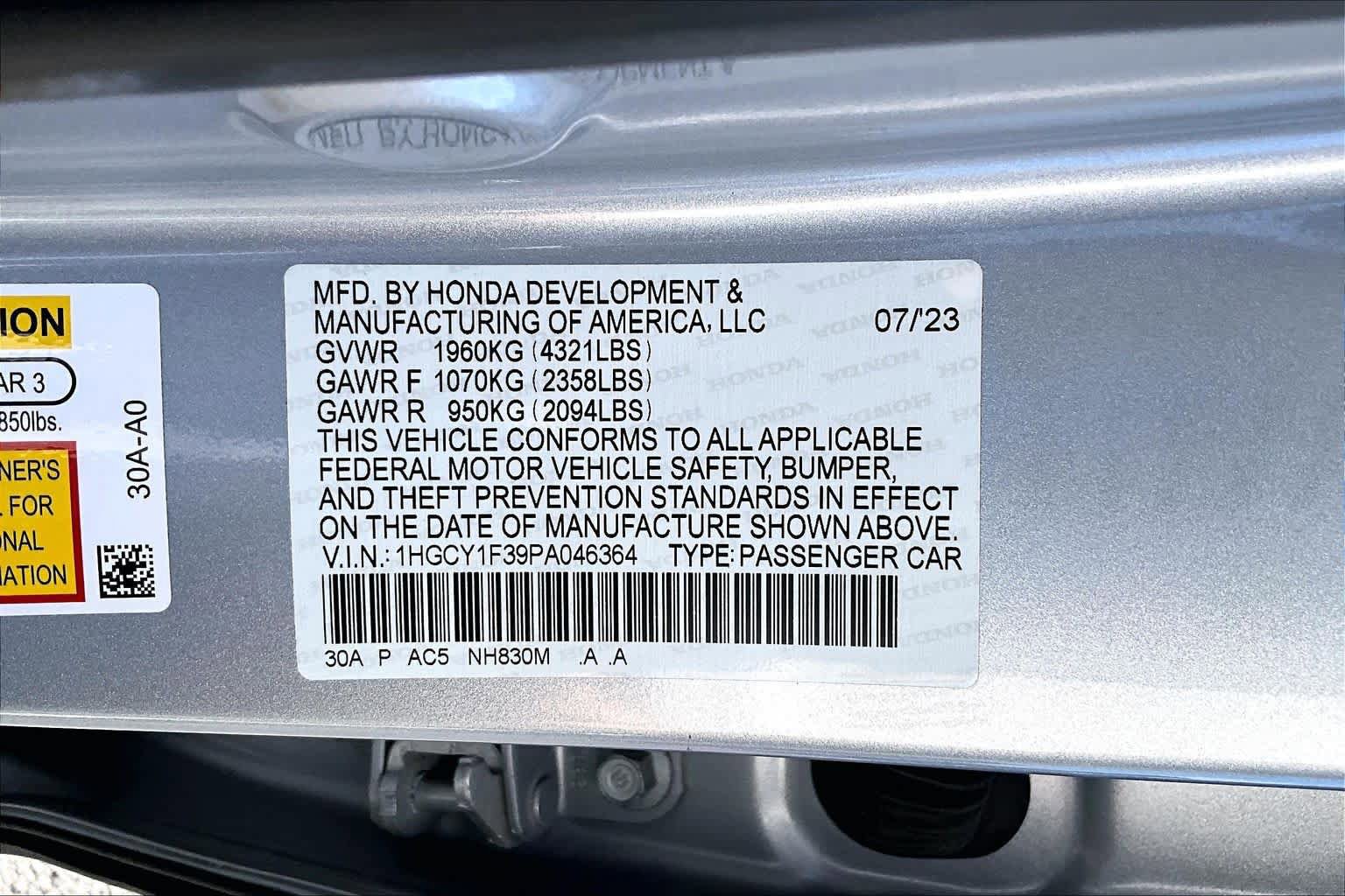 Used 2023 Honda Accord EX image 33