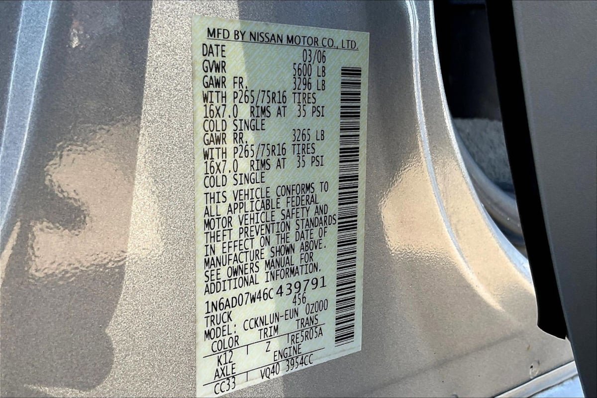 Used 2006 Nissan Frontier NISMO w/ (J01) Sunroof Pkg image 19