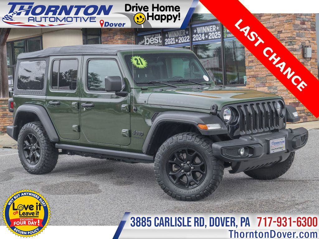 Used 2021 Jeep Wrangler Unlimited Sport image 1