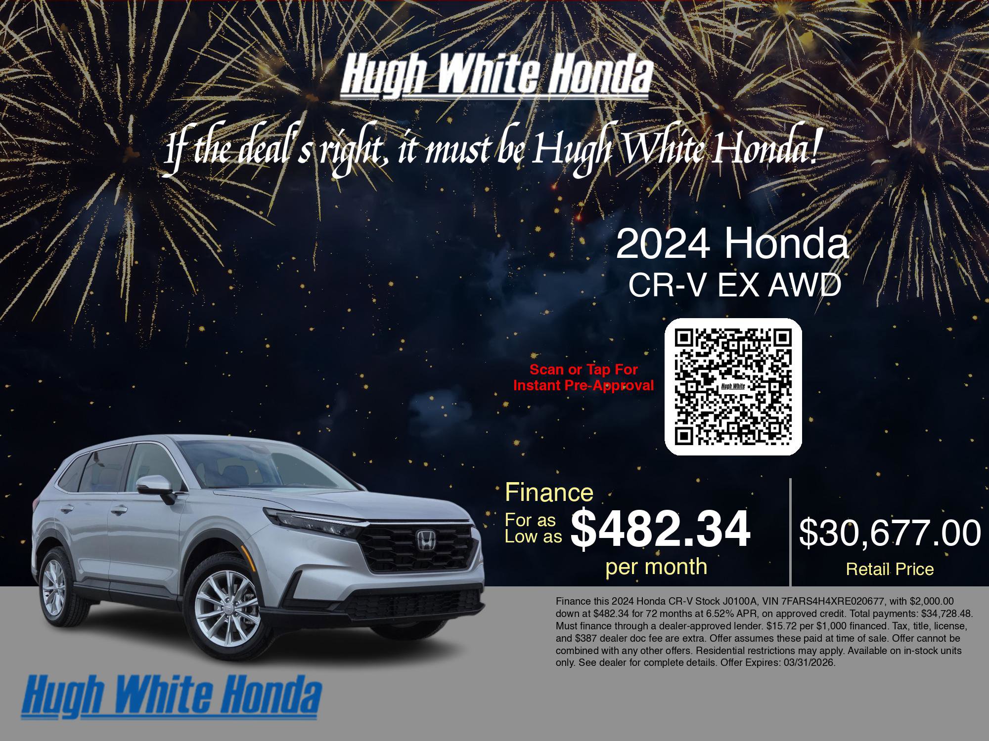 Used 2024 Honda CR-V EX image 3