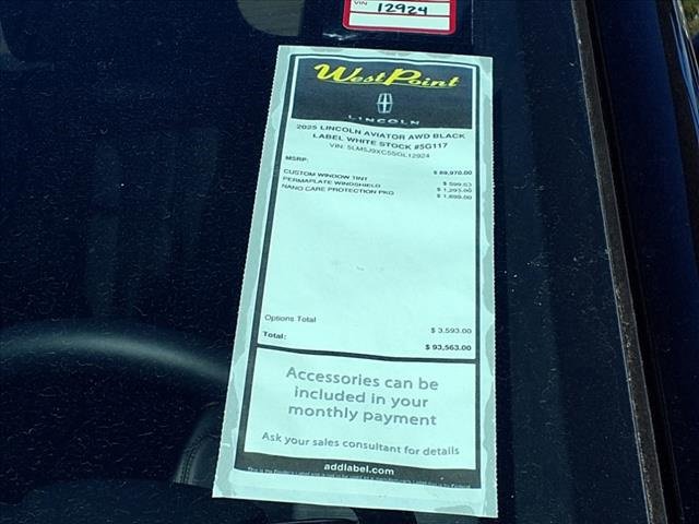 New 2025 Lincoln Aviator Black Label image 5