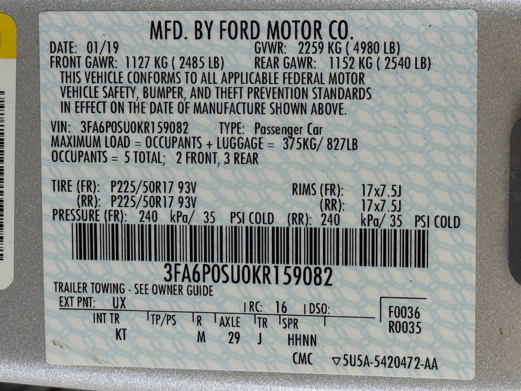 Used 2019 Ford Fusion Energi Titanium FWD image 45