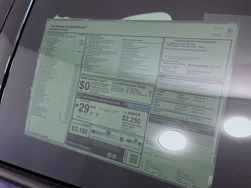 New 2026 BMW X3 xDrive30 w/ M Sport Package image 12