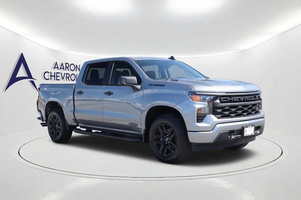 New 2026 Chevrolet Silverado 1500 Custom w/ Turbomax Blackout Package AWD/4WD image 3