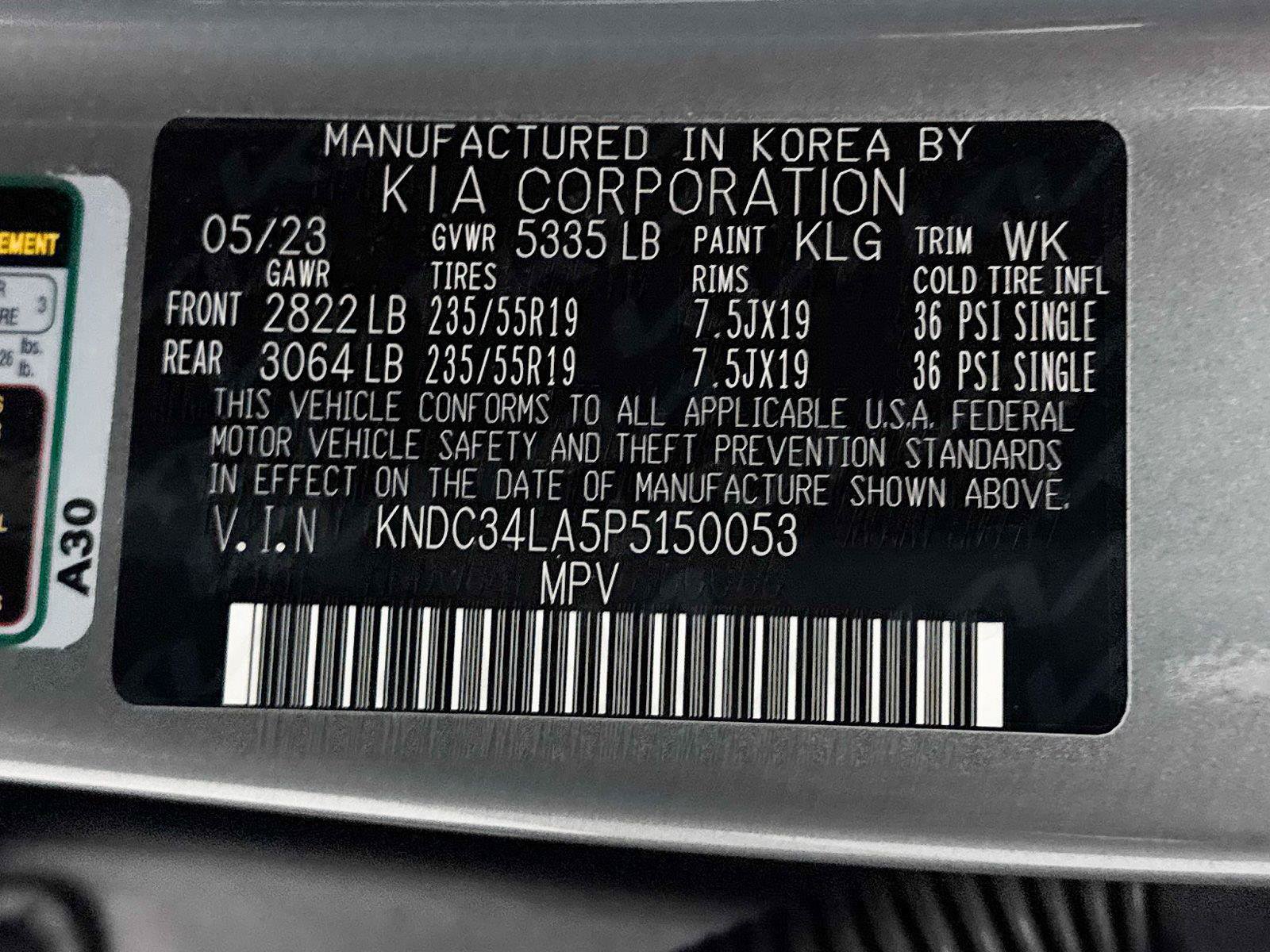 Certified 2023 Kia EV6 Wind RWD image 37