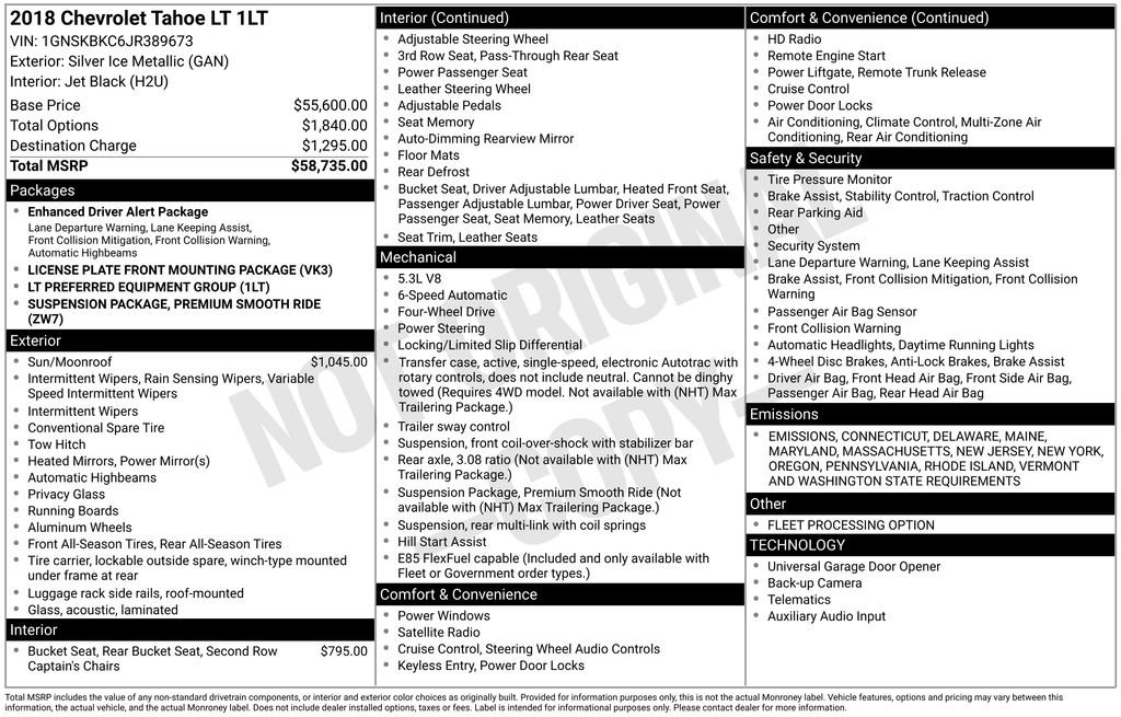 Used 2018 Chevrolet Tahoe LT image 22