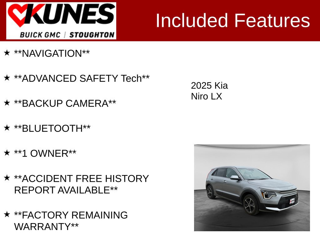 Used 2025 Kia Niro LX FWD image 2