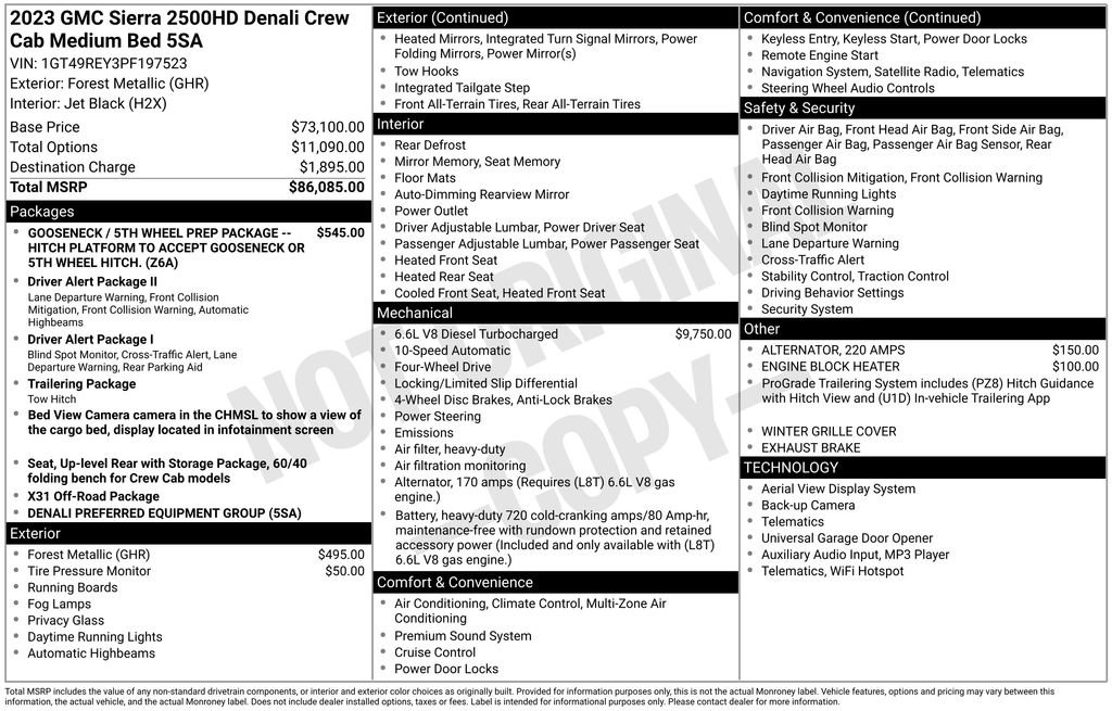 Used 2023 GMC Sierra 2500 Denali image 2
