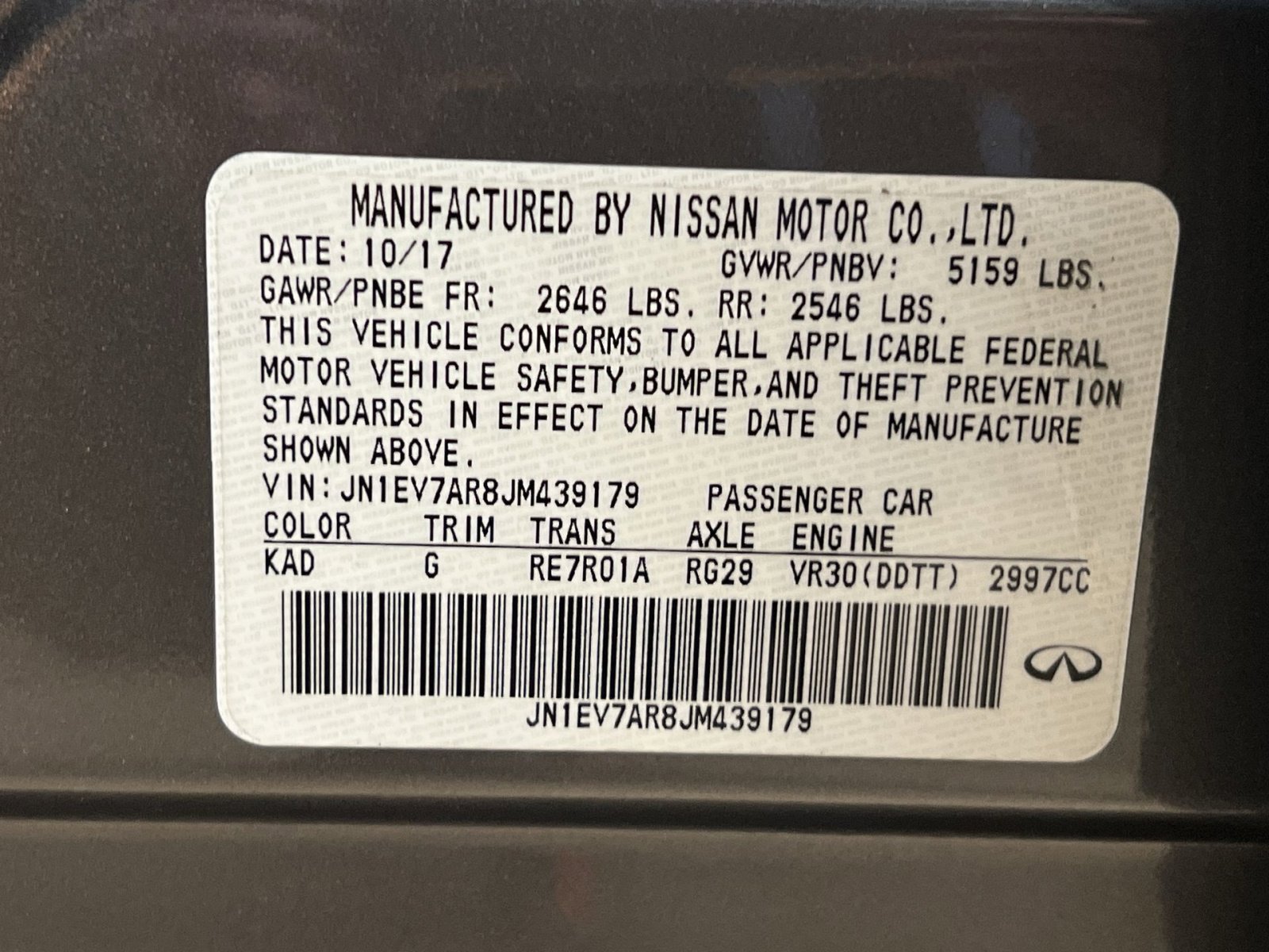 Used 2018 INFINITI Q50 Luxe w/ Essential Package (3.0T Luxe) image 27