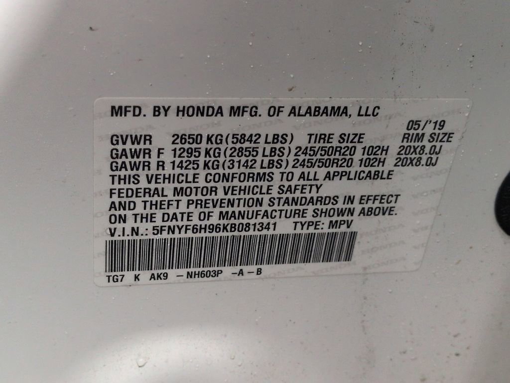 Used 2019 Honda Pilot Touring image 30