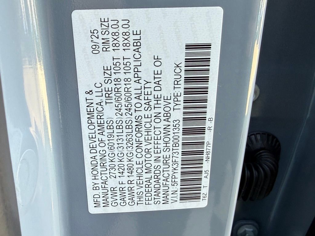 Certified 2026 Honda Ridgeline TrailSport+ image 30