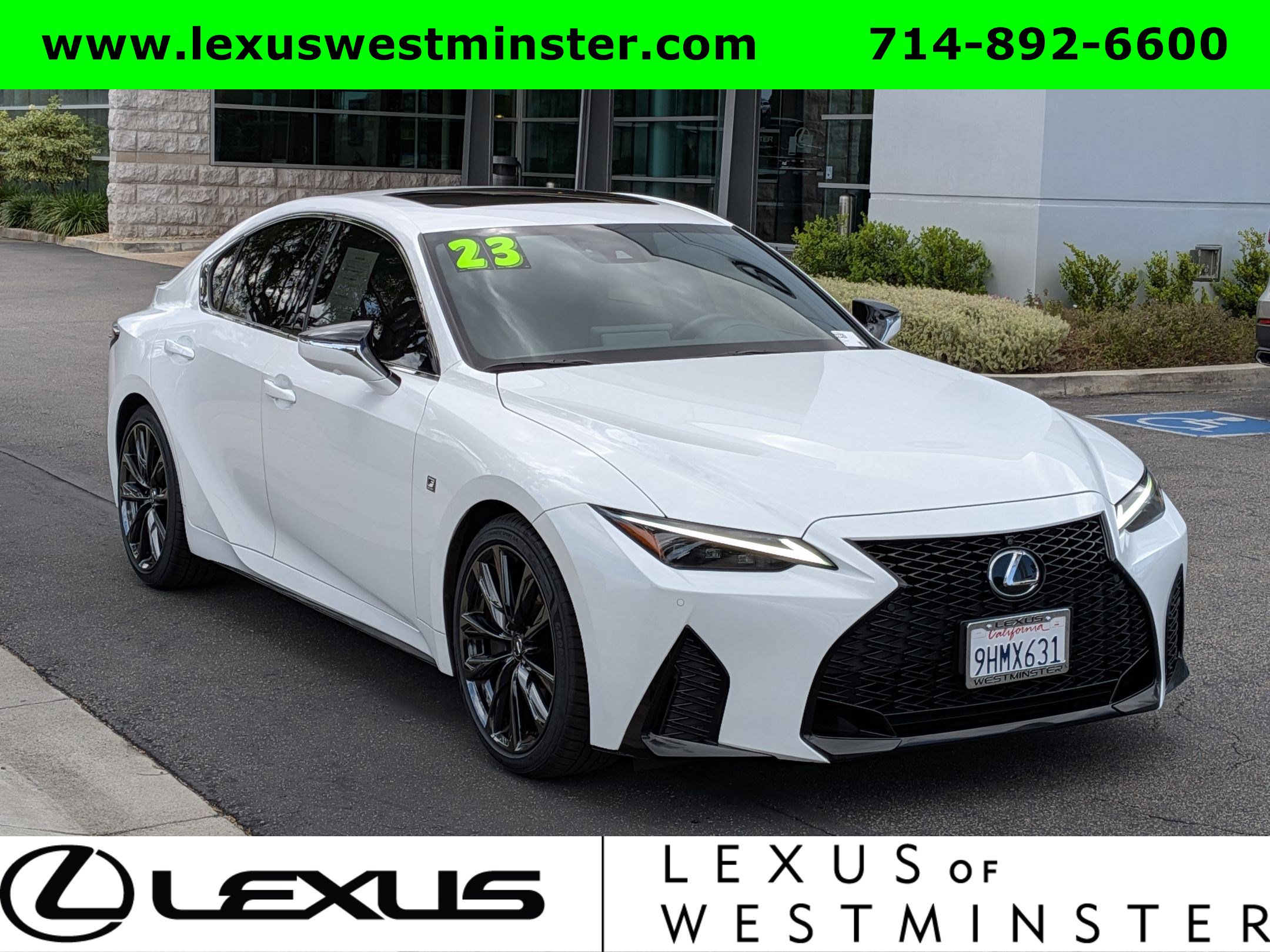 Certified 2023 Lexus IS 350 F Sport w/ Navigation Package RWD image 3