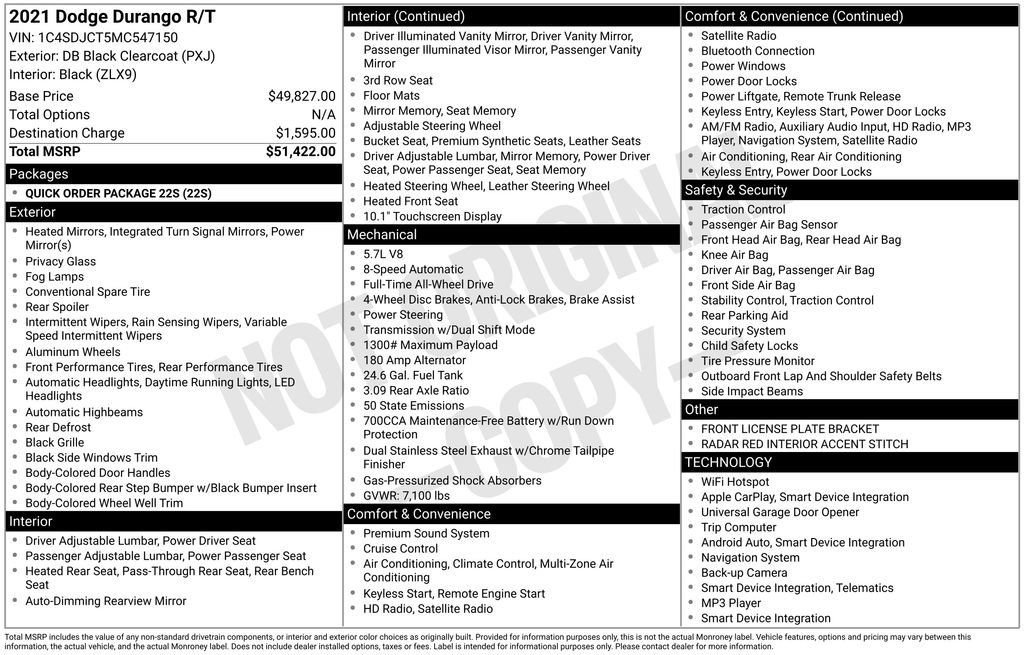 Used 2021 Dodge Durango R/T image 60