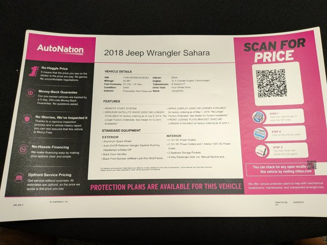 Used 2018 Jeep Wrangler Unlimited Sahara w/ Cold Weather Group image 25