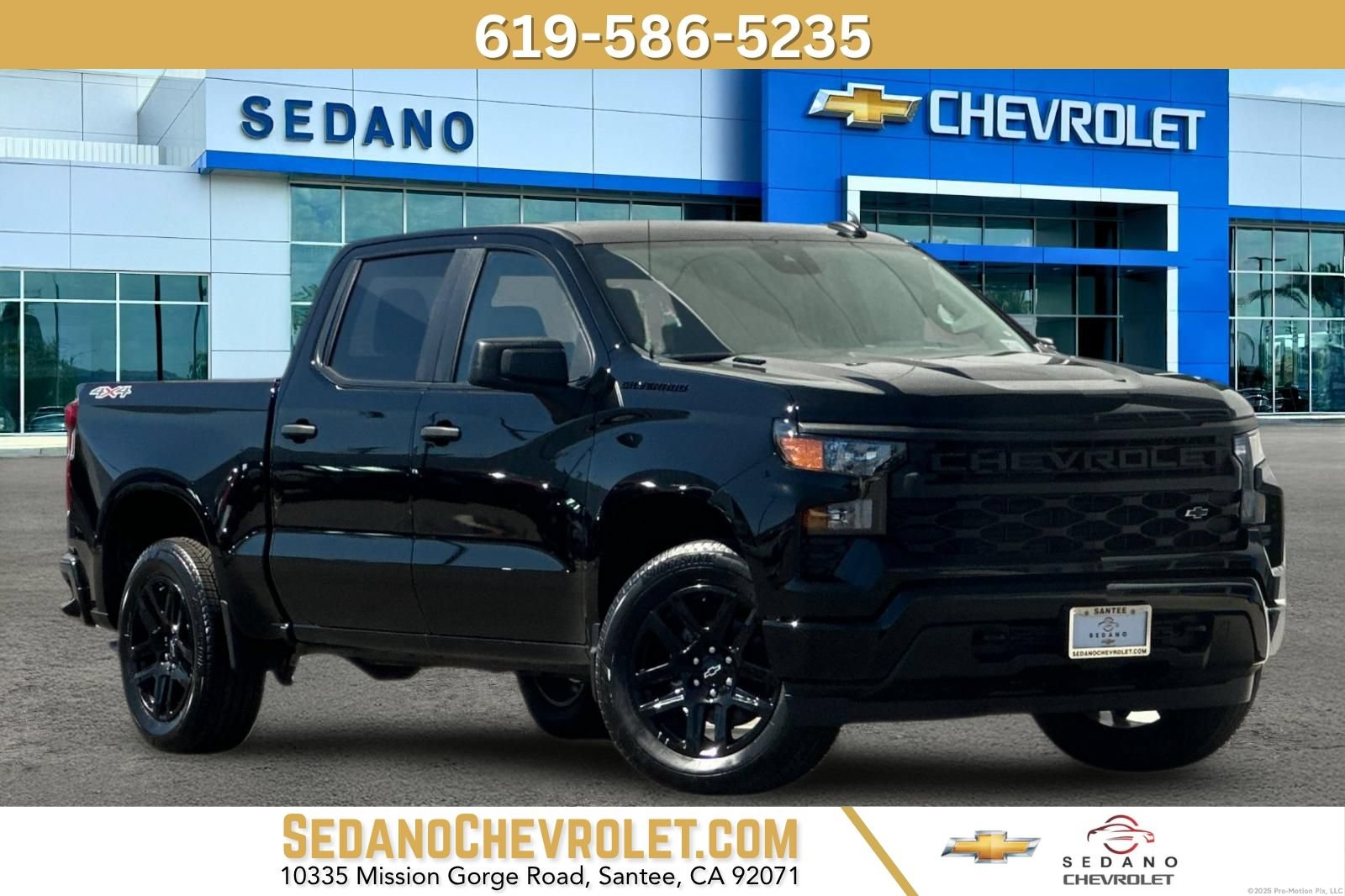 New 2026 Chevrolet Silverado 1500 Custom w/ LPO, Dark Essentials Package AWD/4WD image 1
