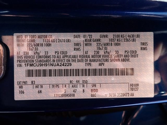 Used 2022 Ford Escape SEL w/ Technology Package AWD/4WD image 14