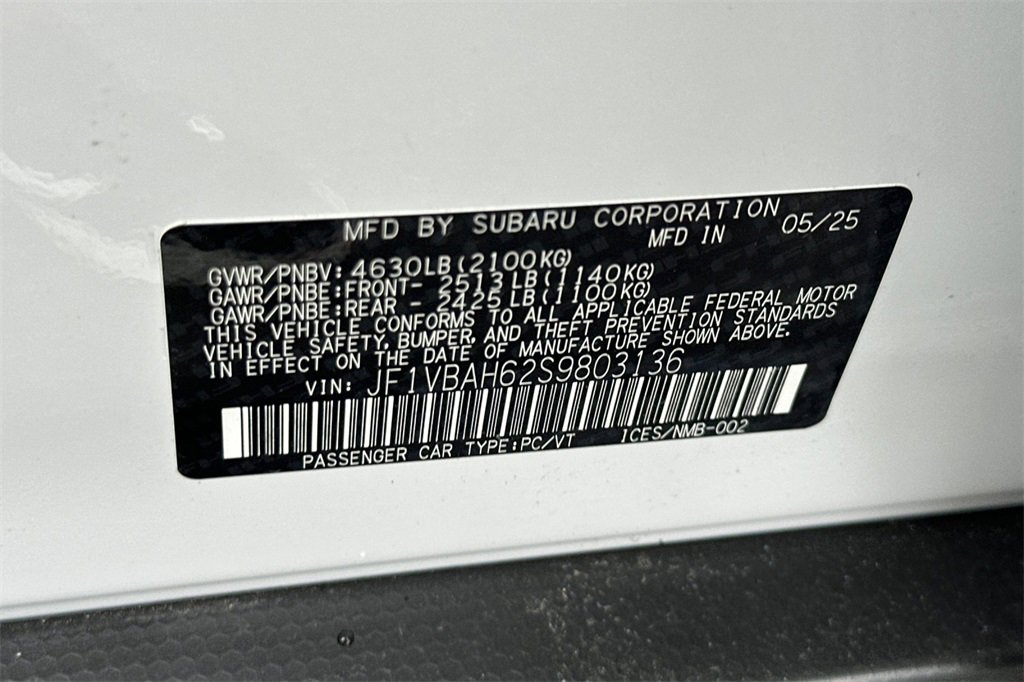 New 2025 Subaru WRX Premium image 33