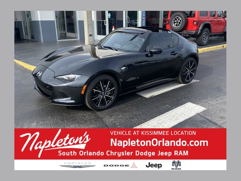 Used 2024 MAZDA MX-5 Miata RF Grand Touring w/ Weather Package RWD image 1