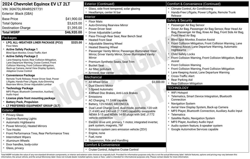 Used 2024 Chevrolet Equinox EV LT AWD/4WD image 3