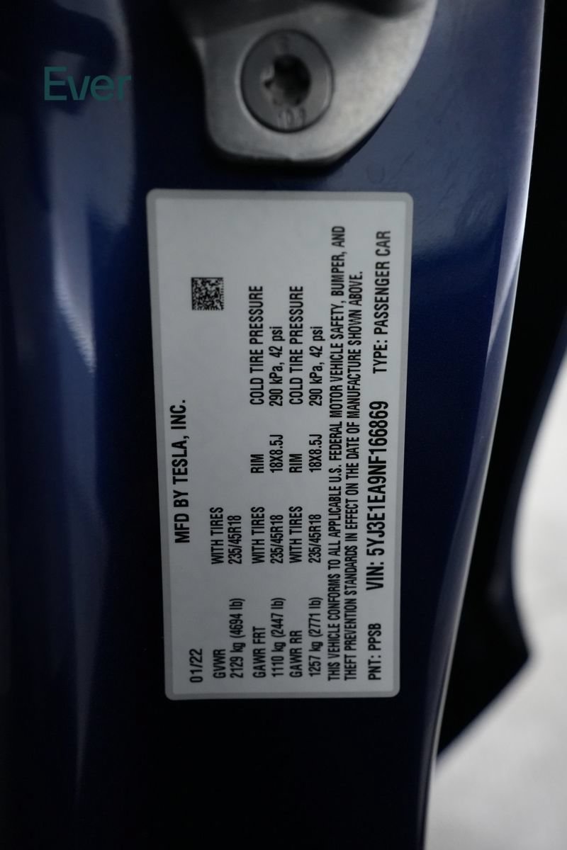 Used 2022 Tesla Model 3 RWD image 29