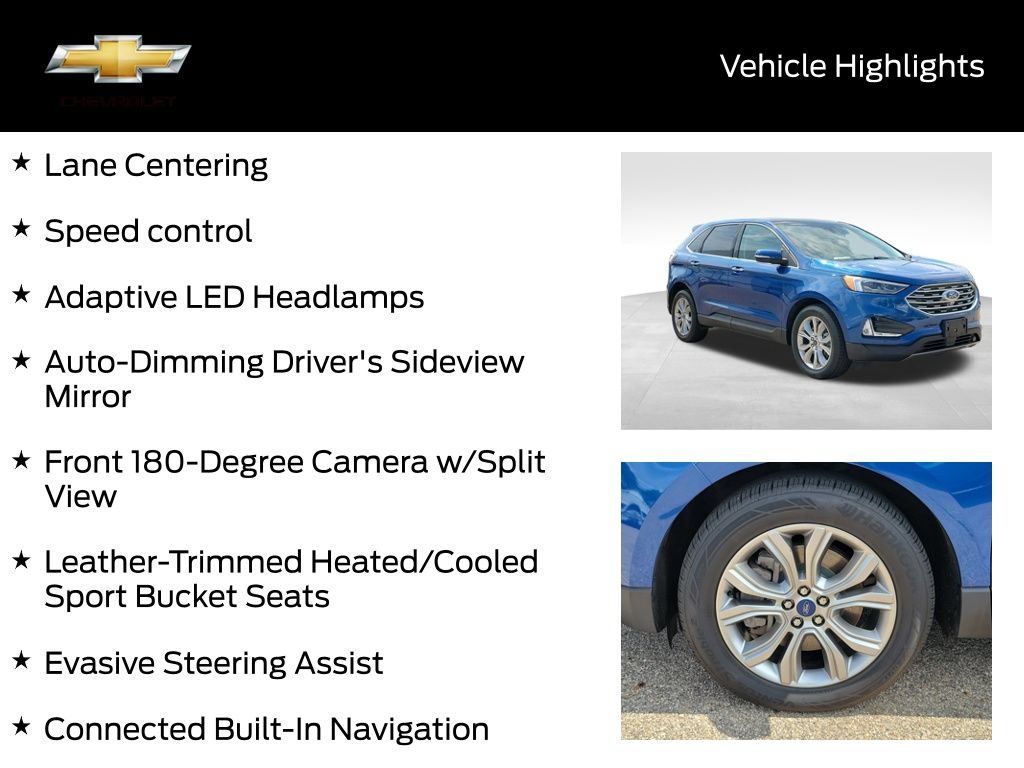 Used 2022 Ford Edge Titanium w/ Equipment Group 301A AWD/4WD image 21
