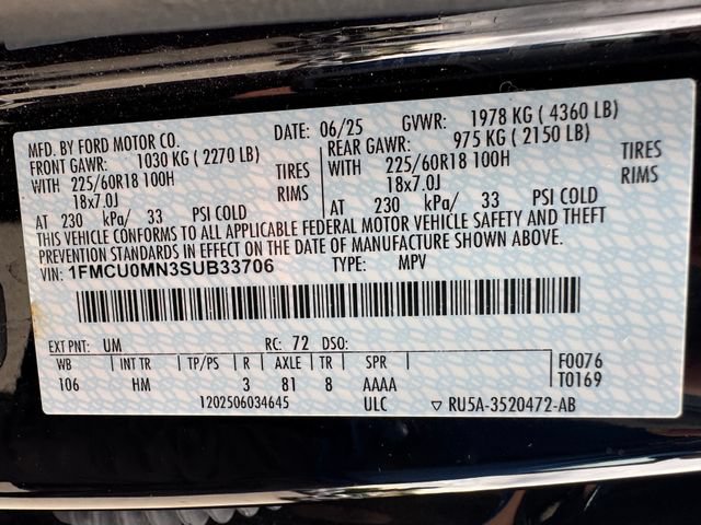 Used 2025 Ford Escape ST-Line FWD image 7