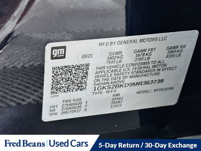 Used 2021 GMC Yukon SLT w/ SLT Premium Package AWD/4WD image 41