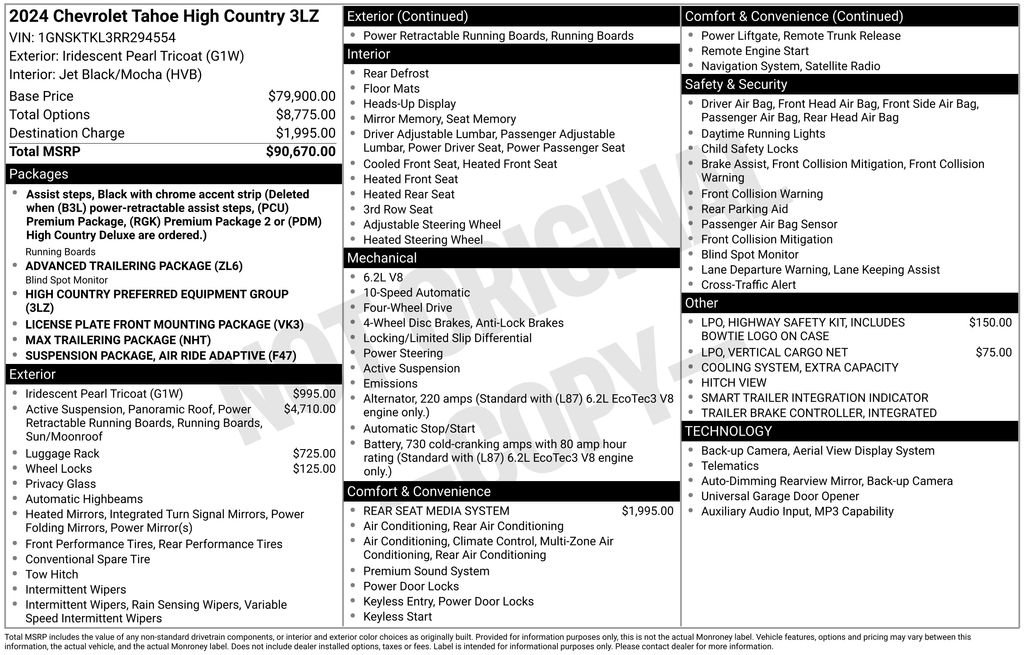 Used 2024 Chevrolet Tahoe High Country AWD/4WD image 40