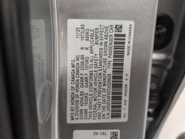 New 2026 Honda Civic Sport image 37