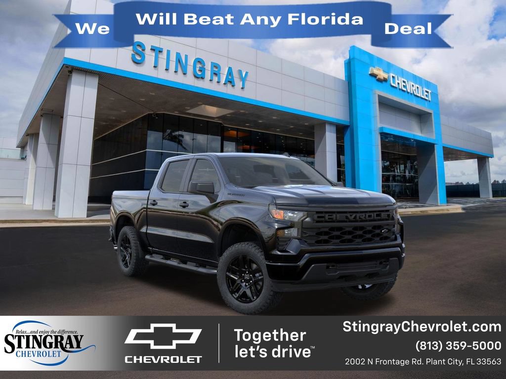 New 2026 Chevrolet Silverado 1500 Custom w/ Turbomax Blackout Package