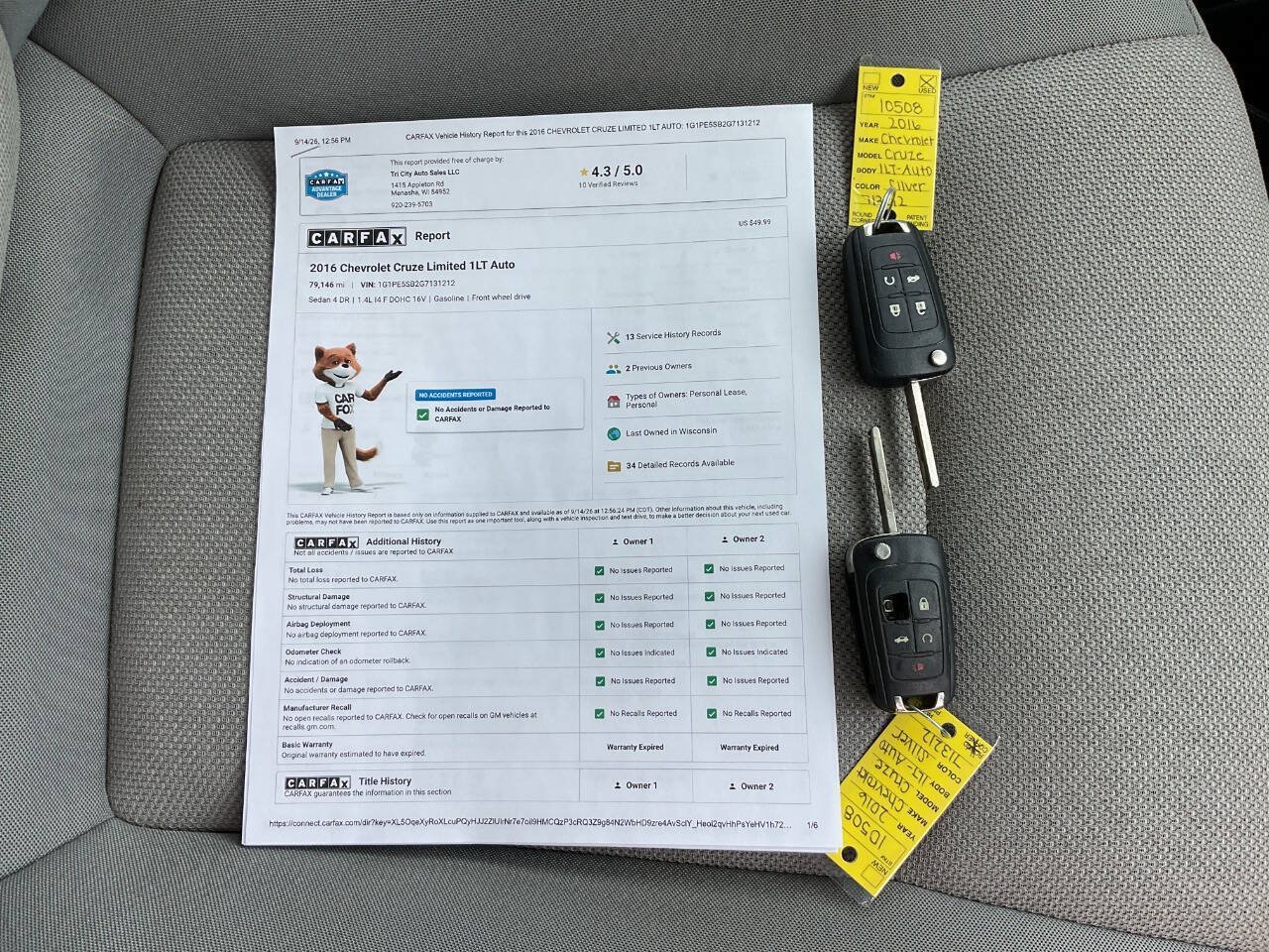 Used 2016 Chevrolet Cruze LT FWD image 43