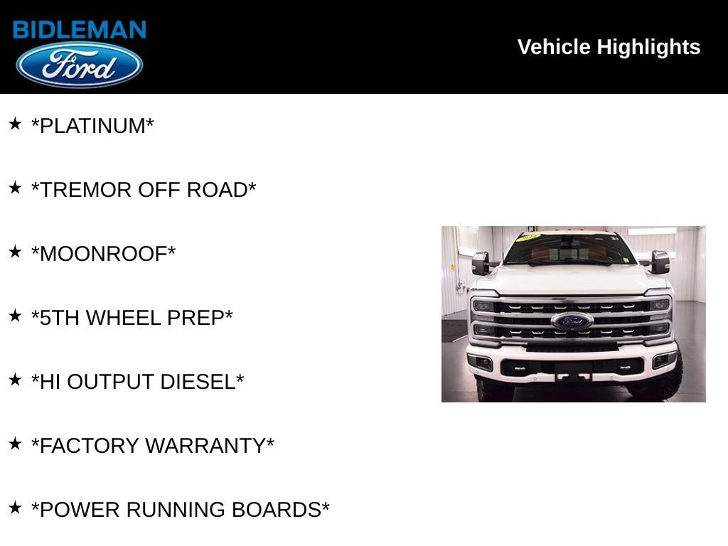 Used 2024 Ford F350 Platinum w/ Tremor Off-Road Package AWD/4WD image 10