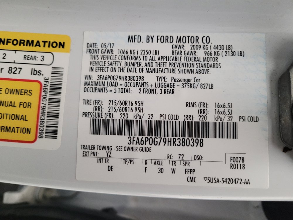 Used 2017 Ford Fusion S FWD image 33
