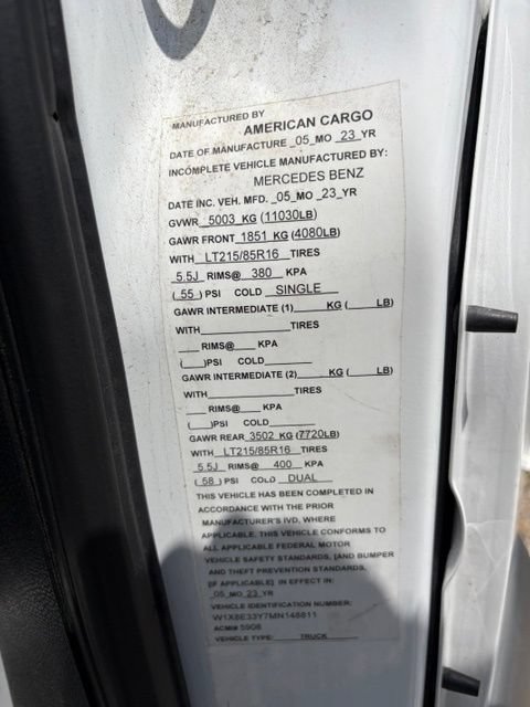 Used 2021 Mercedes-Benz Sprinter 3500 w/ Charging Package, Dashboard image 8