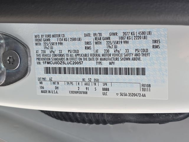 Used 2020 Ford Escape Titanium w/ Titanium Premium Package 2.0 image 36