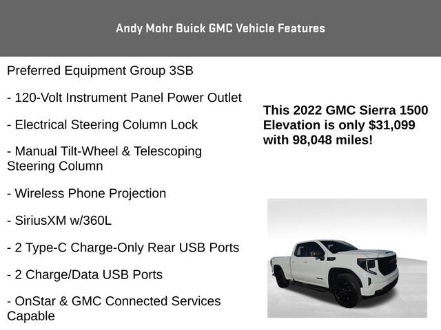 Used 2022 GMC Sierra 1500 Elevation w/ X31 Off-Road Package AWD/4WD image 16
