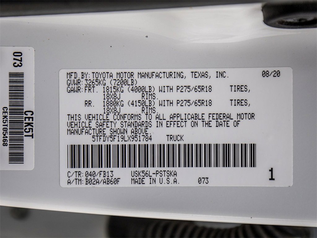 Used 2020 Toyota Tundra SR5 w/ TRD Off-Road Package image 31