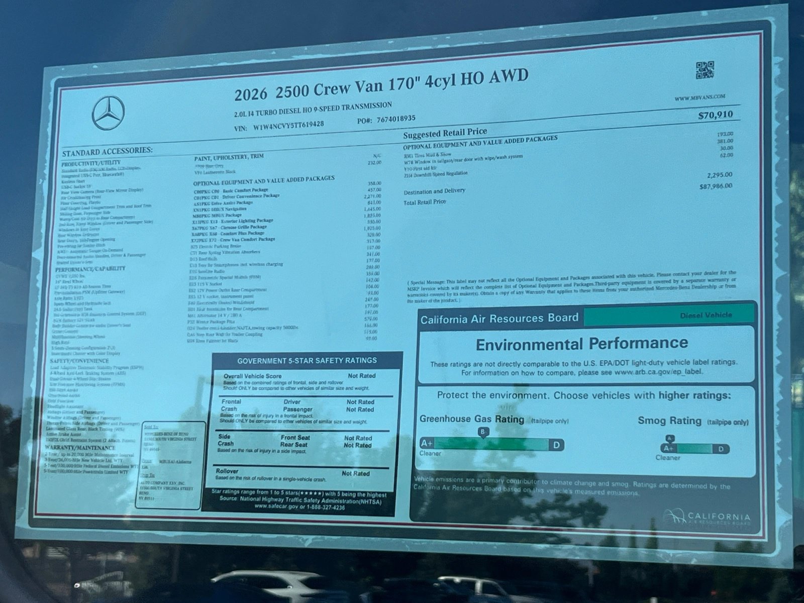 New 2026 Mercedes-Benz Sprinter 2500 image 19