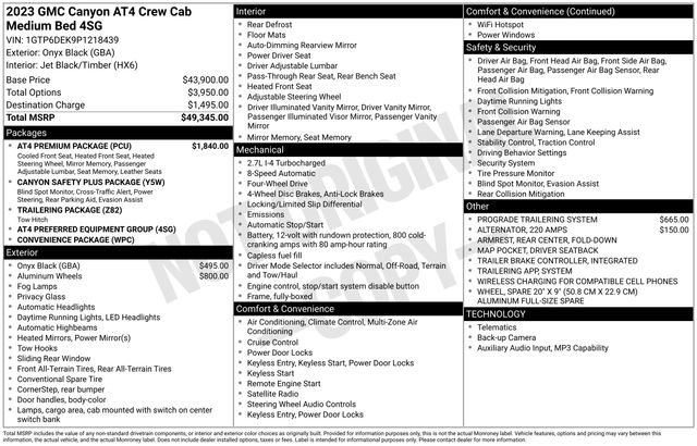 Used 2023 GMC Canyon AT4 w/ AT4 Premium Package AWD/4WD image 36