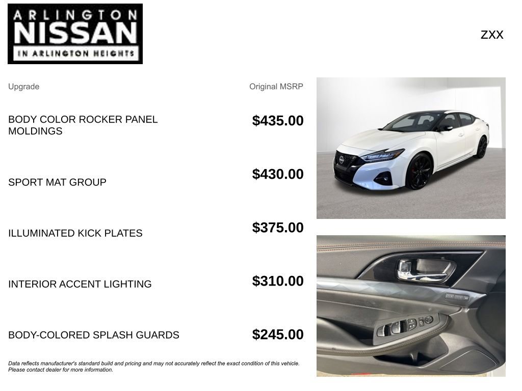 Certified 2023 Nissan Maxima SR w/ Sport Mat Group image 4