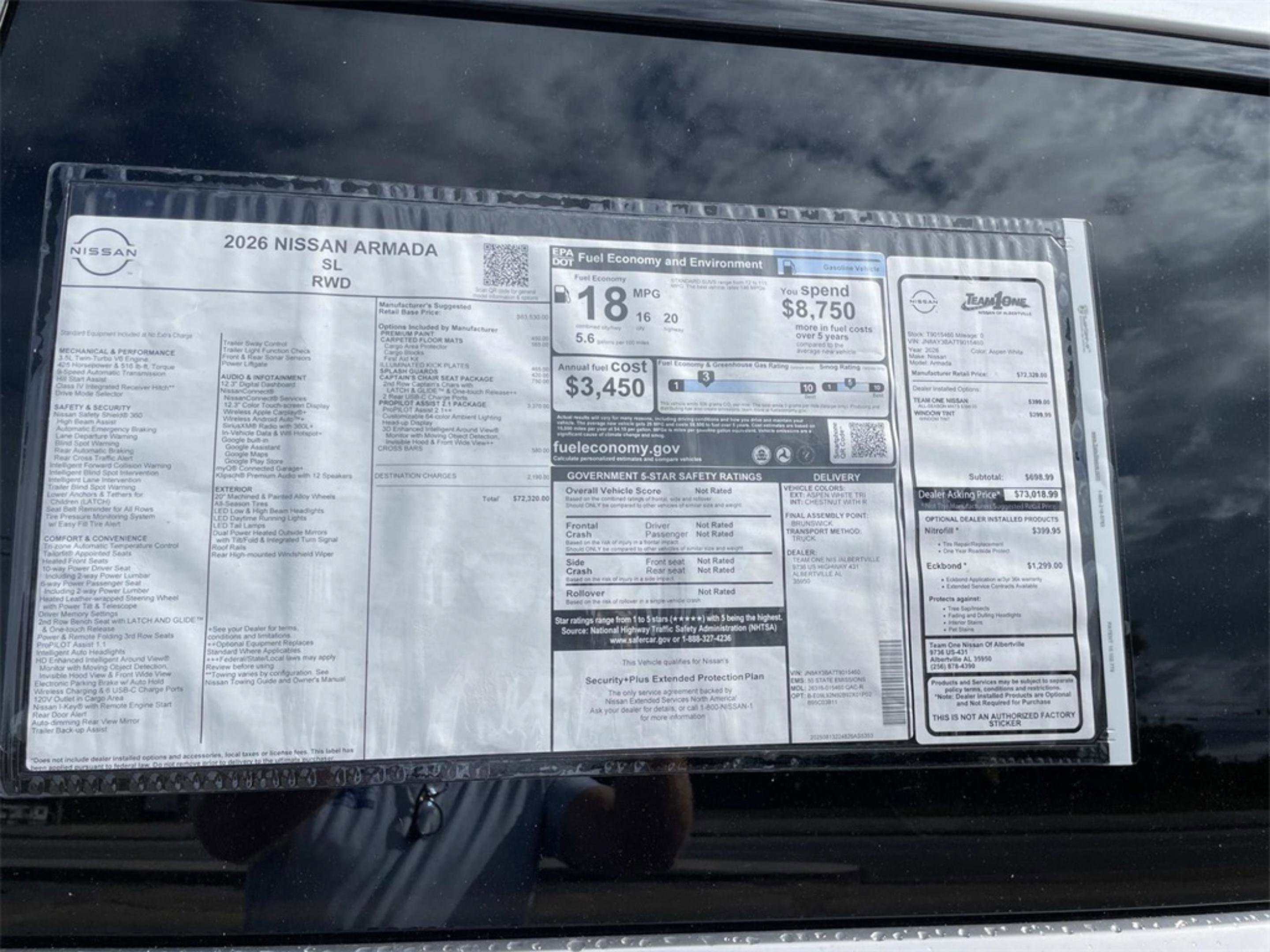 New 2026 Nissan Armada SL w/ Captain's Chari Seat Package image 21