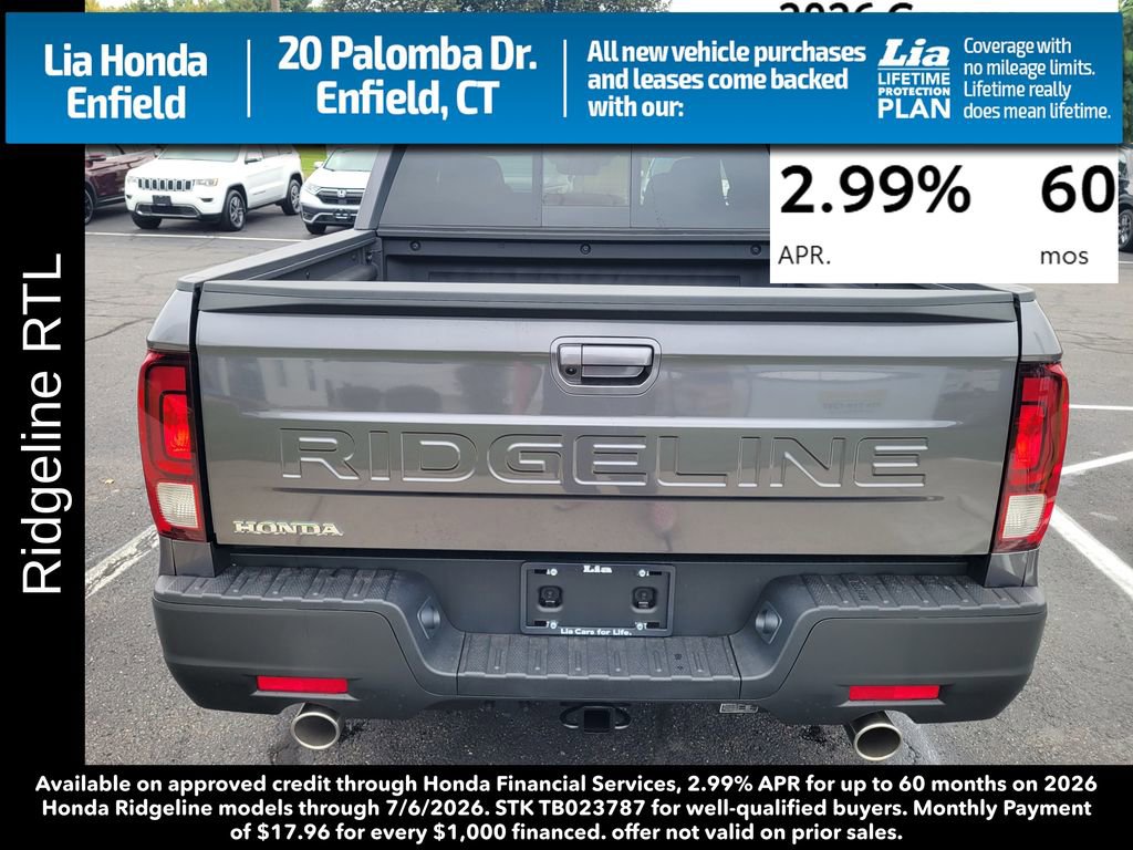 New 2026 Honda Ridgeline RTL image 4